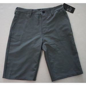 Hurley 981307-K26 Boy's Sz 14 Cool Gray Dri-FIT Chino Shorts